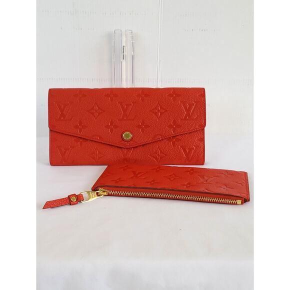 Louis Vuitton Orient/Red Monogram Empreinte Portefeuille Curieuse Long Wallet - Picture 2 of 16